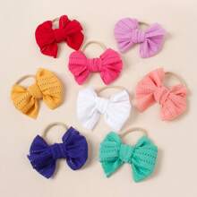 2pcs/Set Headpiece Accessory. Mesh Bowknot Hair Tie, Girls Summer Hair Tie