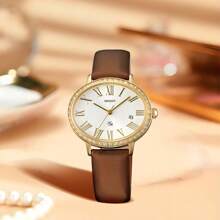 Orient FUNEK005W0 Ladies Watch: Elegant White Dial With Gold-Plated Hands And Roman Numerals