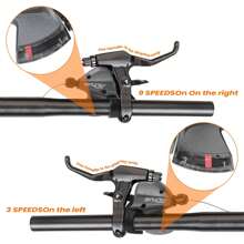 For Shimano Altus SL-M370 3/9/3x9 Speed Trigger Shifter Set Gear Lever Brake - Black - View 6