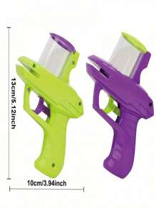 1 件互动式猫爱好者和猫妈妈爱玩具发射器，带 15 个软泡沫盘 - 适合所有猫爱好者和猫妈妈爱品种的趣味游戏，非电动塑料发射器，无需电池操作 - 彩色 - 查看 5