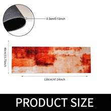 1pc Abstract Pattern Printed Anti-Slip Diatomite Kitchen Rug, 3D Printed Rectangular Carpet Suitable For Living Room, Bedroom, Hallway, Bathroom, Laundry Room - Polyester Carpet For Indoor Outdoor Home Decor