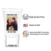 Custom Photo Shot Glass, Custom Shot Glasses, Photo Customizable Shot Glass, 2 Oz Personalized Shot Glass - Multicolor - View 6