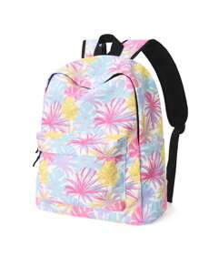 1pc Big Kids Girls Fashion Casual Purple Butterfly Print Backpack Primary School Middle School Students Large Capacity Multi-Layer Schoolbag Highly Attractive Adjustable Shoulder Strap Girls Backpack Can Hold A4 Paper Books Laptop Suitable For Daily Campus Travel Holiday Gift