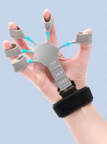 Adjustable Non-Slip Finger Exerciser, 5-Finger Grip Design Portable Grip Strengthener, Suitable For Basketball Training Gym Accessories - Multicolor - View 11