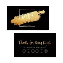 50PCS Premium Black English-Text Nail Care Reward Discount Cards For Corporate VIP Membership - one-size - View 2