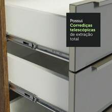 Cocina Integral Completa Modular Madesa Lux 440cm Marrón/Gris - Marrón y Gris - Ver 7