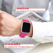 2pcs/Set Sports Silicone Strap, Shiny Diamond PC Electroplated Case With HD Hardened Tempered Glass Screen Protector