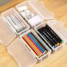 Office Desk Organizer For Pencils Pen Stationery Multipurpose Plastic With Lid And Lock - Organizer for Hair - View 5