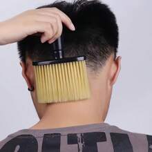 1 pièce Brosse de barbier pour la nuque, brosse de coupe de cheveux douce pour nettoyer et épousseter les cheveux autour de la nuque et des oreilles (Halloween, costume de fête, déguisement, retour à l'école, accessoires de voyage, accessoires de cheveux pour femmes)
