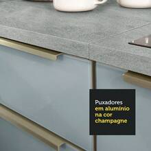 Mueble Para Horno Y Microondas Madesa Lux Sin Encimera Blanco/Gris - Blanco y Gris - Ver 8