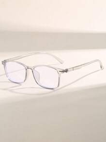 1 par de gafas transparentes retro para hombre, aptas para diversas ocasiones