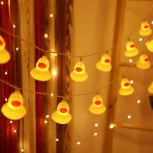 1 Peça Luzes de Corda LED em Formato de Pato Amarelo, Adequado para Quarto, Sala de Estar, Festa de Aniversário, Decoração de Evento Festivo
