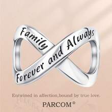PARCOM 1 pieza Conjunto de joyas de moda con diseño de infinito enchapado en plata, adecuado como regalo de cumpleaños, festividad o joyería perfecta