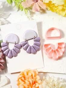 Boho Style Flower Shape Polymer Clay Cutters, 3D High-Precision Clay Cutters For Jewelry Making, Clay Cutting Mold Tool DIY Creative Decorative Earrings, Art And Craft Molds Accessories - Clay Cutter - View 12