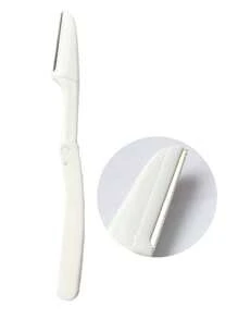 4pcs/2pcs/1pc Stainless Steel Eyebrow Trimmer Scissors Set With Comb, Suitable For Any Skin Type Beauty Tools, Unisex, Can Be Used For Depilation, Makeup, Home Decor, Vanity, Travel, Bedroom And More. Versatile Product Includes Makeup Accessories, Eyebrow Scissors, Christmas Gift And Others. - White - View 8