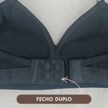 Kit With 3 Cotton Children's Bras For Girls - 黑與白 - 查看 2