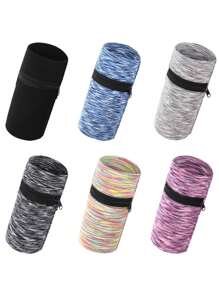 带拉链的跑步包、轻便手腕钱包、手机袋、卡夹、吸汗带、健身房健身运动骑行腕带臂包 - 彩色 - 查看 5