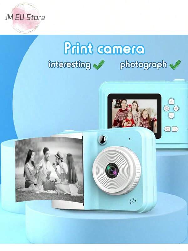 LIPETY Cámara digital, linda cámara portátil, mini impresora de fotos, impresión instantánea, regalos perfectos, cámaras de impresión digital HD, impresora de fotos para fotos, aprendizaje, bricolaje, notas, día del niño, regalos de Pascua.