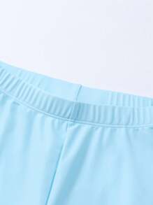 Annil Children's Clothing Girls Boys Medium And Large Children's Swimwear Separate Long Sleeve Suit Summer - White - View 5