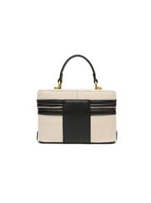 2024 Spring New Arrival Women Handbag Black Structured Shoulder Crossbody Bag - Black and White - View 5