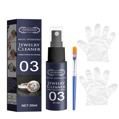 Jaysuing Jewelry Cleaner (30ml Suit) Rust Removal Decontamination Dial Cleaning Gold Watch Diamond Ring Cleaning Spray