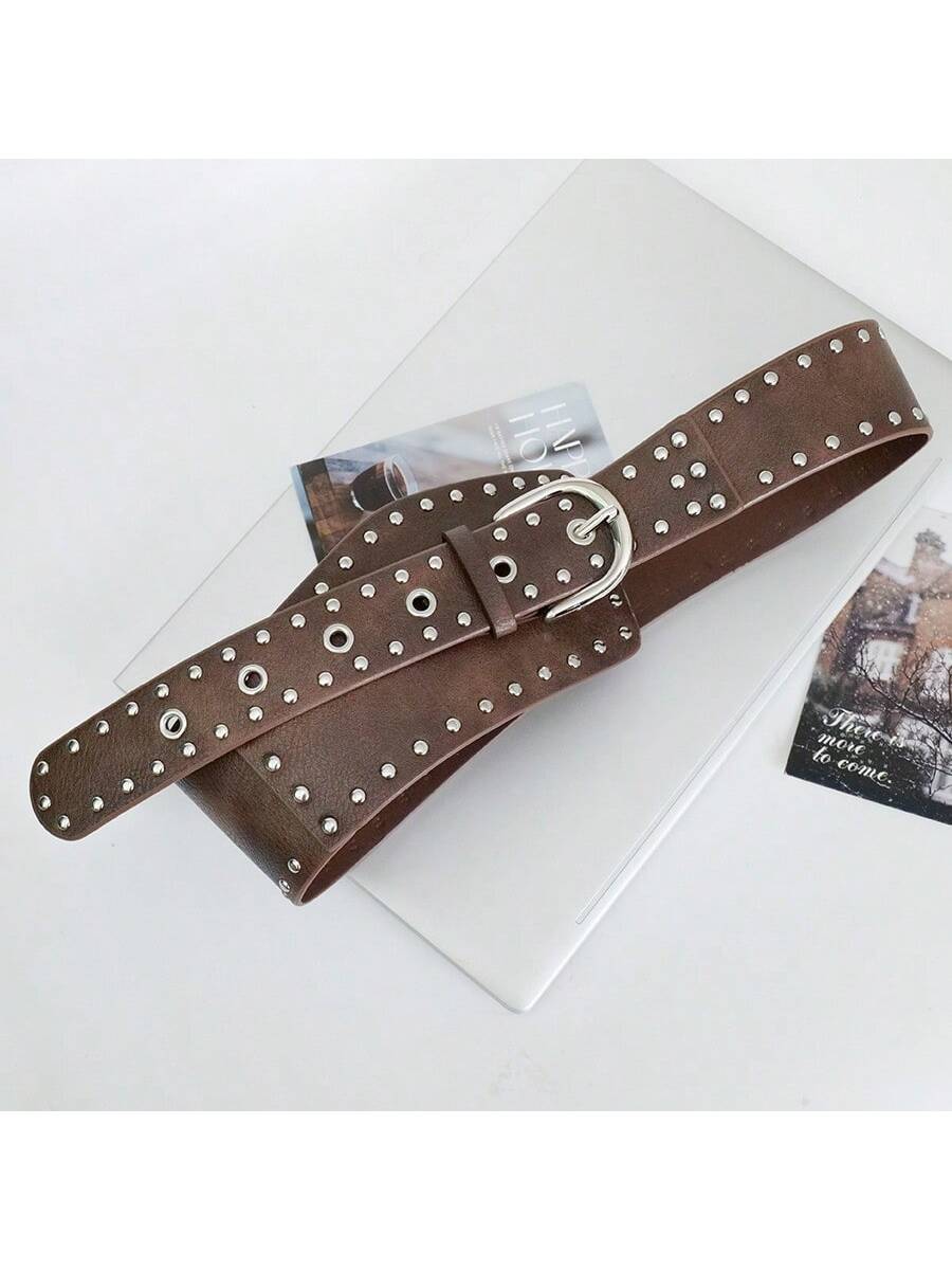 Punk rivet waist belt