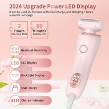 Electric Razors For Women,2 In 1 Bikini TrimmerFace Shavers,Hair Removal For Underarms Legs,Ladies Body Trimmer