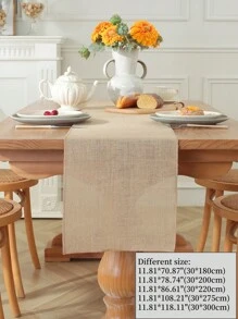 1 件 100% 亚麻复古流苏桌旗，适用于咖啡桌、橱柜、桌布、厨房餐桌、餐垫、野餐垫、礼物、家居装饰、咖啡厅、书房、别墅、派对、家庭聚会、节日装饰、室内外、房间装饰、户外家具、花园派对、婚礼装饰，有多种尺寸可供选择 - 卡其色 - 查看 9