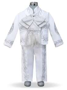 Traje charro para niño Traje Bautizo niño - Blanco - Ver 3
