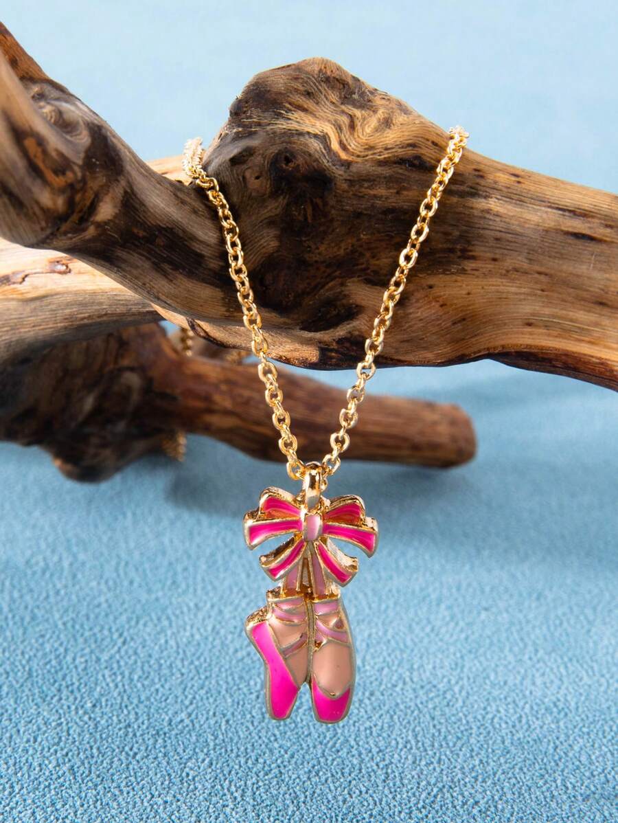 1 pieza Lindo collar con colgante de mariposa rosa de moda, regalo para pareja, mejor amigo y Día de la Madre, joyería para damas