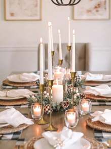 12pcs/6pcs/3pcs/1pc/Set Iron Taper Candle Holder,Decorative Candle Stand - Candlestick Holder For Wedding, Dinning, Party ,Fireplace Decor Candelabra Table Decor Pillar Candle Holder For Wedding,Home Decor, Holiday Party Decor,Festival Decor Home