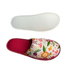 Pantufa Chinelo Estampa Floral Macia Conforto - Pink com Floral Colorido - Visão 3