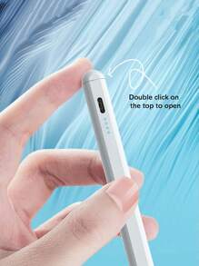 1pc Hand-Written Stylus Pen With 2 Replaceable Nibs, Compatible With Apple Pencil & Android Capacitive Touchscreens, Magnetic, Lag-Free, Instant-On, Convenient