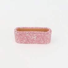 1pc Bling Diamond Encrusted Card Holder Business Card Display Holder Desk Storage Holder Diamond Encrusted Premium Desktop Card Holder For Invitation Cards And Party Event Card Organizer, Office Supplies
