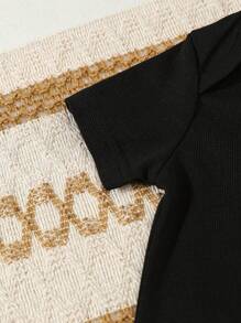 3 件套男婴短袖夏季服装，男婴熊印花连体衣，婴儿爬行服 - 彩色 - 查看 6