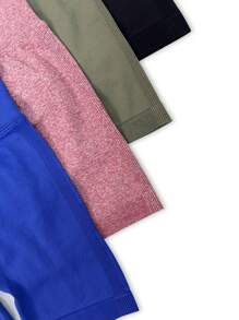 Solid Color Minimalist Sports Shorts, Suitable For Summer - Multicolor - View 6