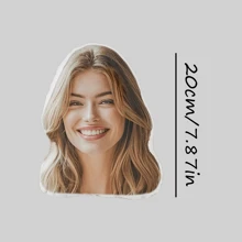 Customized Personal Photo Throw Pillow - Personalized Headrest - Customized Full-Body Photo Throw Pillow - Boyfriend/Husband/Wife Collage Gift - Christmas Gift, Birthday Gift, Family Gift,Toys & Games, Customized Creative Ornament,Machine Washable, Digital Printing