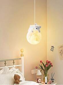LED Cute Animal Children's Room Chandelier, G9 Light Source, 1.5m Adjustable Pendant Rope, Suitable For Children's Room, Bedroom, Corridor Decorative Lighting, Warm Atmosphere Light