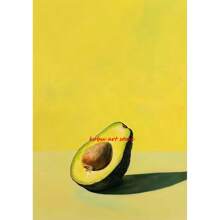 1 件墙面艺术海报无框现代复古餐饮水果橙子鳄梨番茄咖啡海报和印刷品帆布画墙壁艺术图片用于食物厨房装饰