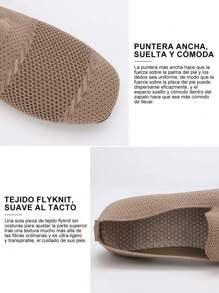 GlamourGrip Tenis de mujer sin cordones tipo slip-on, tenis para mujer cómodos y transpirables con suela plana ligera, zapatos cómodos de mujer ideales para primavera, otoño y conducción, tenis deportivos para mujer para uso diario y estilo casual - Camel - Ver 7