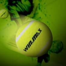 WIN.MAX 3pcs/Set High Elastic Rubber Tennis Balls, Professional Competition & Training Use, Suitable For Beginners & Teenagers, Applicable For Training, Match, Massage And Ball Machines, Tennis Court Specific - Yellow - View 8