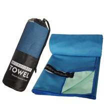 1 pezzo Asciugamano da viaggio e sport in microfibra, compatto, leggero, altamente assorbente, adatto per escursioni, yoga, allenamento, backpacking, palestra
