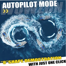 2025 Gray Remote Control Boat 20+ MPH 2.4GHz Racing Boats RC Boat 1~2 Batteries Children's Gifts, Birthday Gifts, Holiday Gifts - Multicolor - View 7