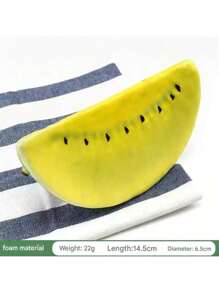 6 PIEZAS de Rebanadas de Sandía Falsas, Frutas Artificiales de Simulación Realista para Decoración en Fiestas, Hogar, Cocina, Bodas, Fotografía y Eventos