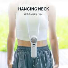 AOYI 便携式手持风扇，小型可折叠台式风扇，速度（1-5）可调 3600mAh 电池可充电个人冷却风扇，风力强劲，小型夏季避暑风扇，适合女性男性旅行/露营/户外/办公室/海滩/学校的礼物 - 彩色 - 查看 7