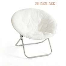 Premium-Large Super Soft Microsuede 30" Saucer™ Chair, Hot Pink - White - View 2