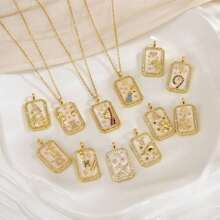 Zodiac Colored Necklace; Zodiac Sign Necklace; Birthday Memory Necklace; Perfect For Gifts/Party/Wedding/Duation Season. - Vàng - Xem 3