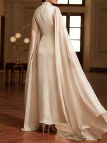 Women's Elegant Flowing Long Sleeve Dress