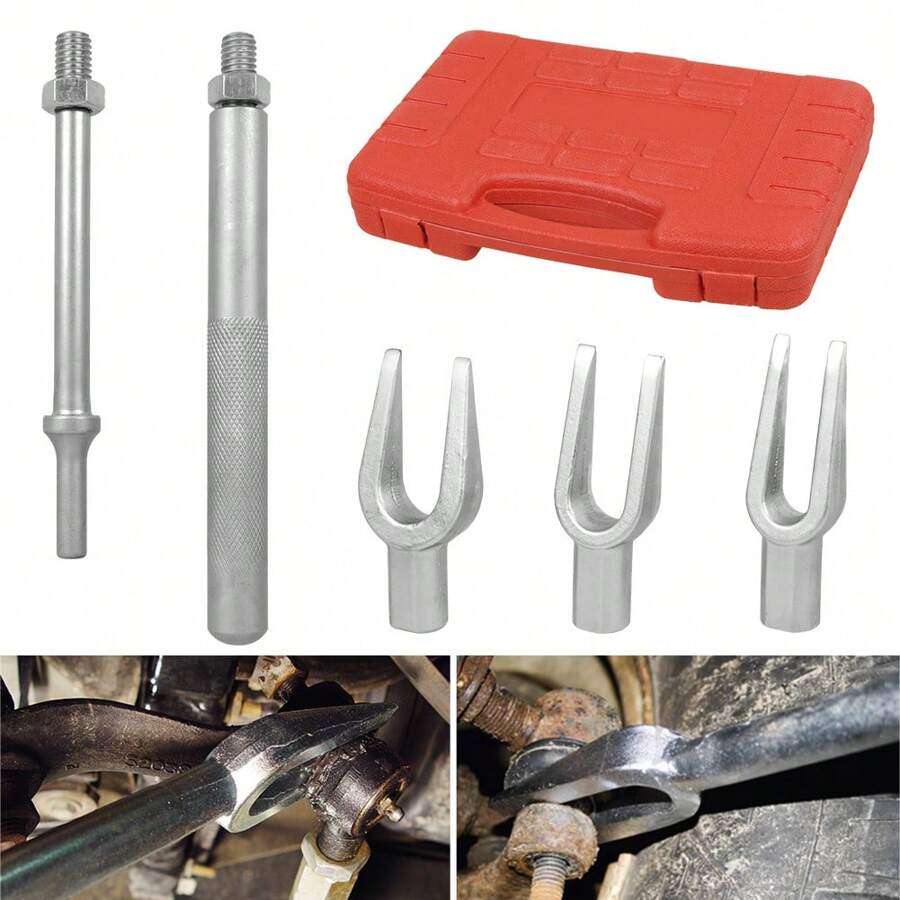 5x Tie Rod Ball Joint Remover Kit Pitman Arm Splitter Separator Fork Splitter - Silver - View 1