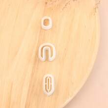 3 chiếc khuôn cắt đất sét polymer trưởng thành, khuôn cắt đất sét polymer tròn để làm khuyên tai, khuôn cắt đất sét rỗng cho khuyên tai - trắng - Xem 6